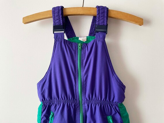 80s Purple skiing pants, Puffer snowsuit, Winter … - image 3