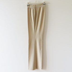 Beige women&#39;s pants, Light summer trousers, wide leg pants, women pleated pants, office wear, gift for her, size medium