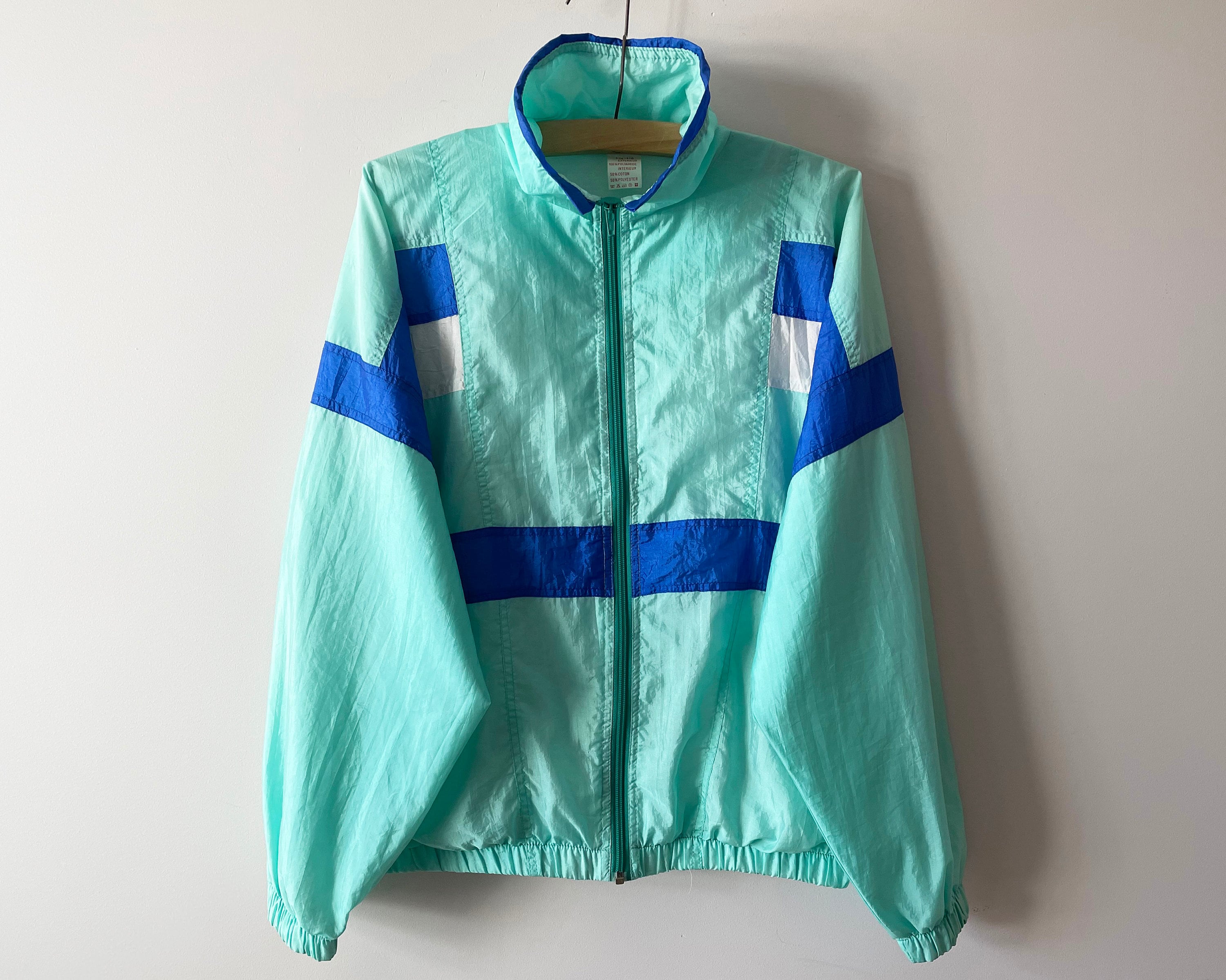 【Anyone more】Jerin Nylon Jacket String Pants SET Jacket Vintage Trancom Nylon Jacket 90s Earth Hit High Performance