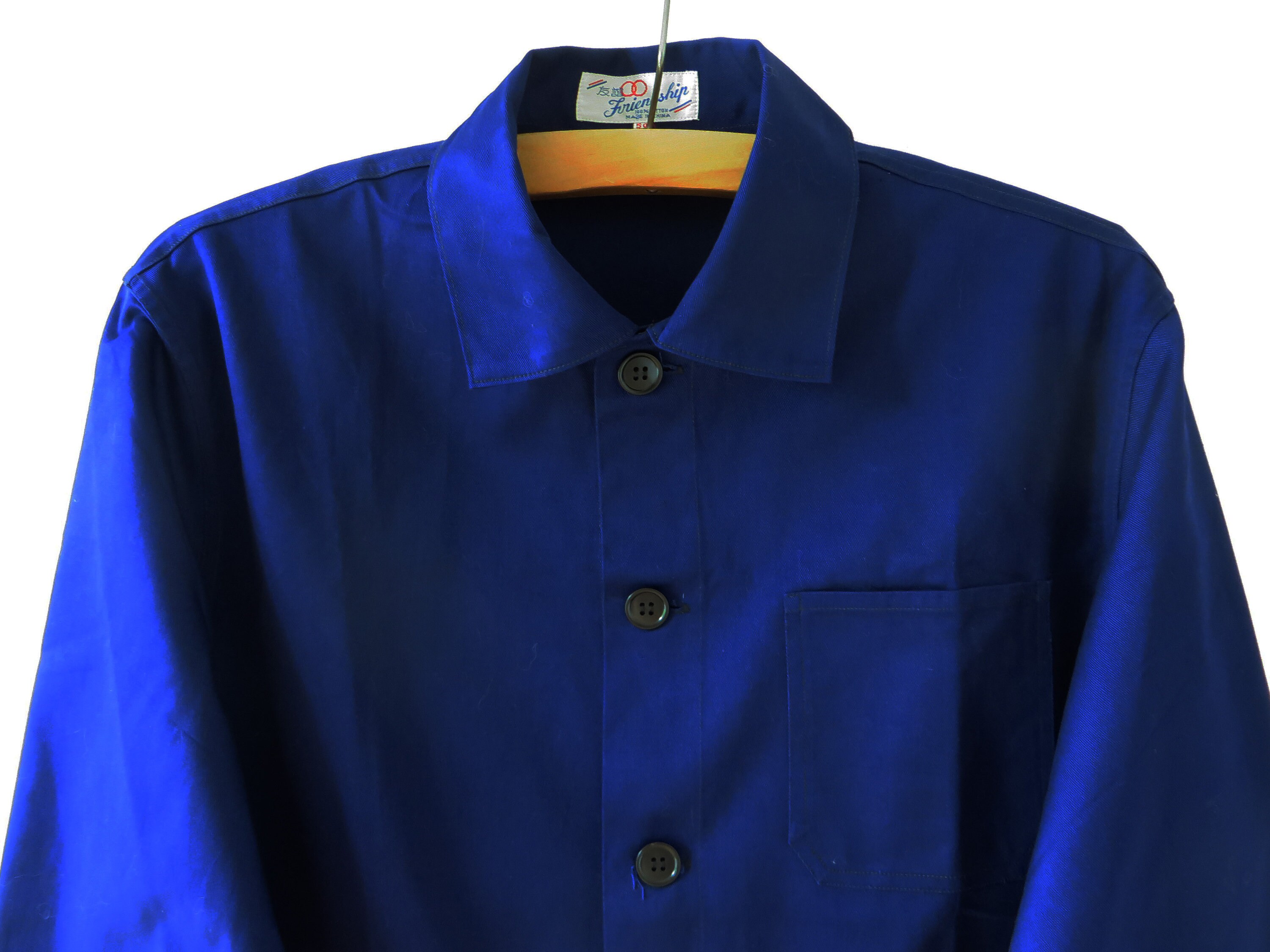 【codegraphy】Vintage Washed Cotton Hood Work Jacket Blue CODEGRAPHY Vintage washed cotton hooded work jacket