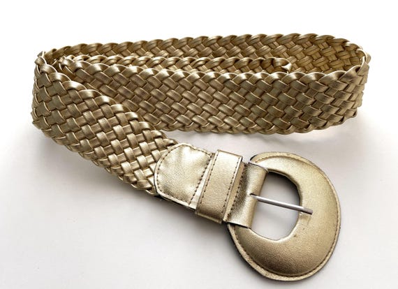 4438 Women\'s Braided Wide Belt With Matching Buckle, Large Amazon.com: ANNULOYA Women Leather Braided Causal and Dress  main image 4