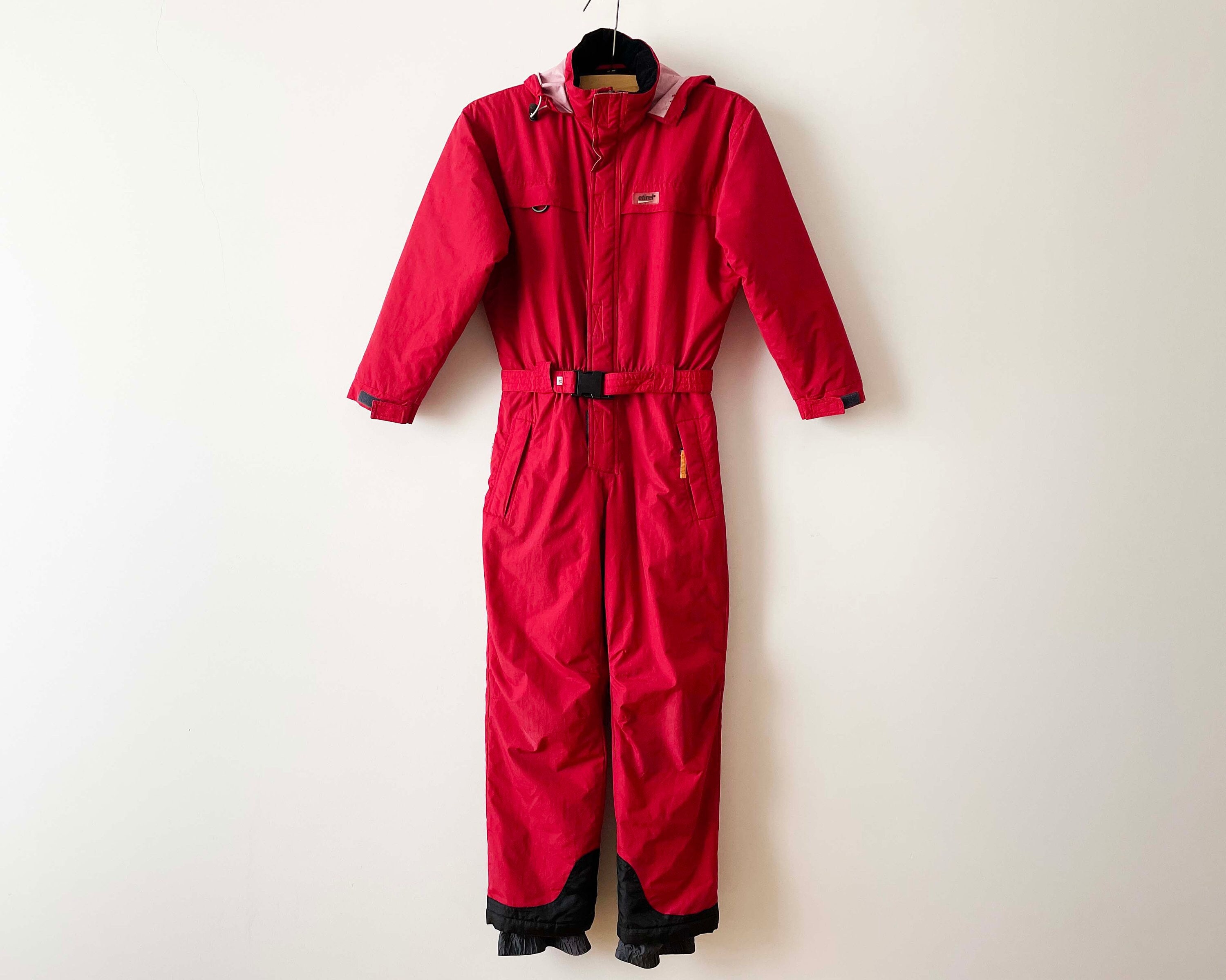 90s Red ETIREL Snowsuit One Piece Ski Suit Winter Wear Snow - Etsy UK
