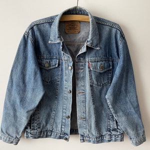 Levi Strauss Jeansjacke, Levi&#39;s Bomberjacke, Geschenkidee für Ihn, Cowboyjacke , Größe Large