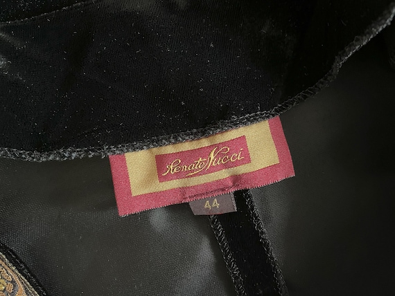 Black velvet blazer, women's formal jacket with m… - image 6