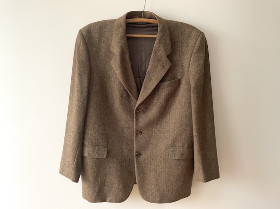 Casual tweed blazer discount