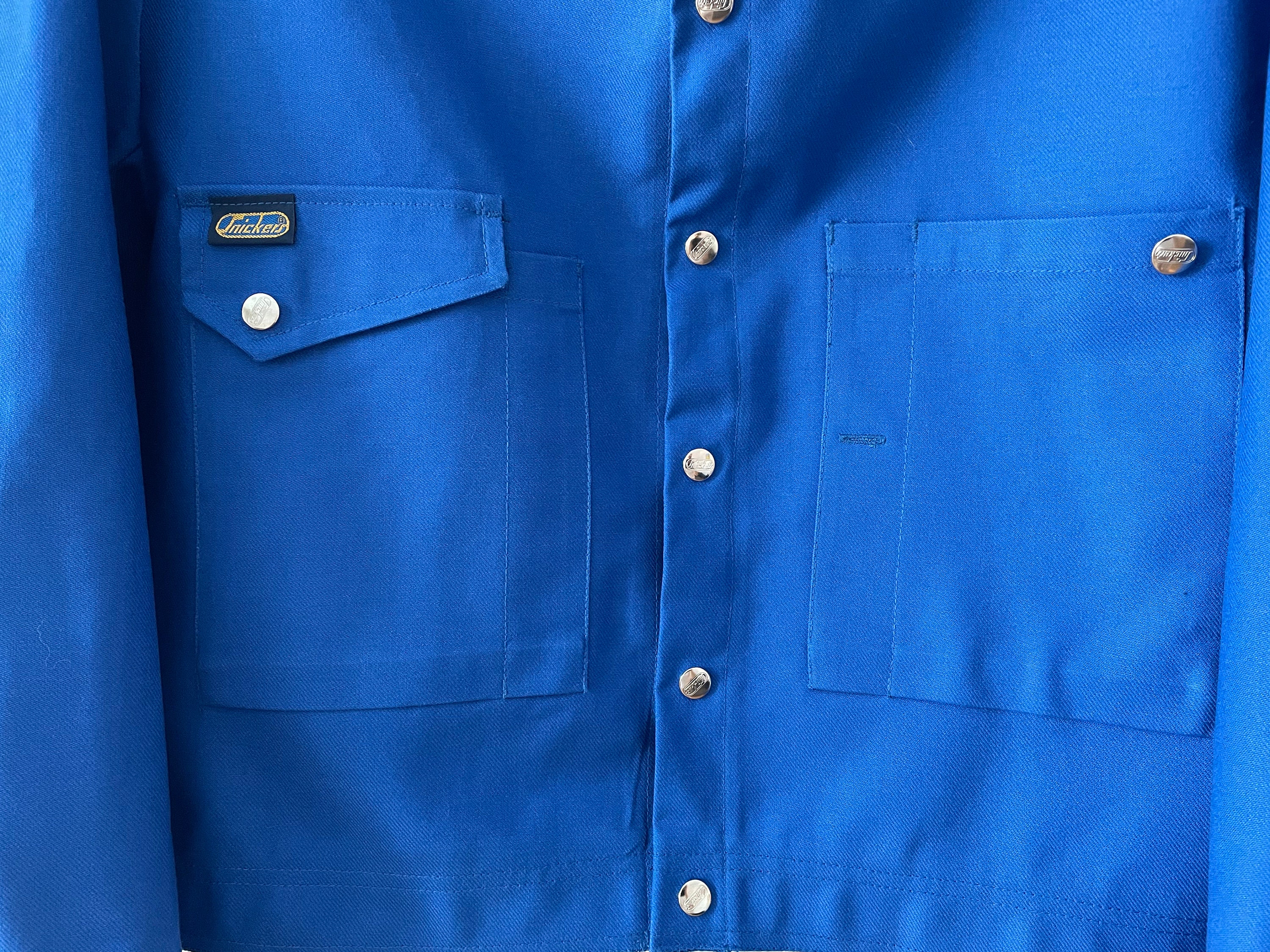 NOS Men's Work Jacket, Blue Canvas Cotton Workwear, Men's Work Clothes