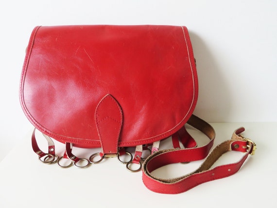 saddle bag red