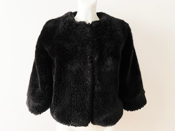 NKNIT / vegan fur big jacket【short】