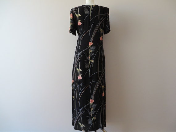 black floral summer dress