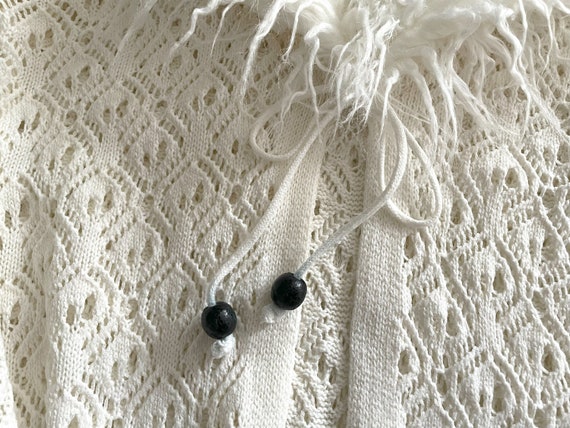Knit summer coat, Long knitted lace cardigan, fuz… - image 5