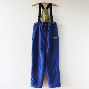 Blue Ski Suit Snow Pants Men Blue Skiing Pants Snow Overalls Hipster Puffer Snowsuit Winter Snow Gear Snowboard Jumpsuit Medium