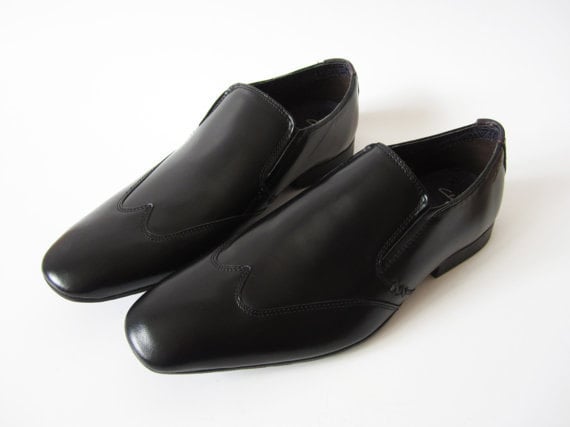 Black Leather Brogues Clarks Dandy 