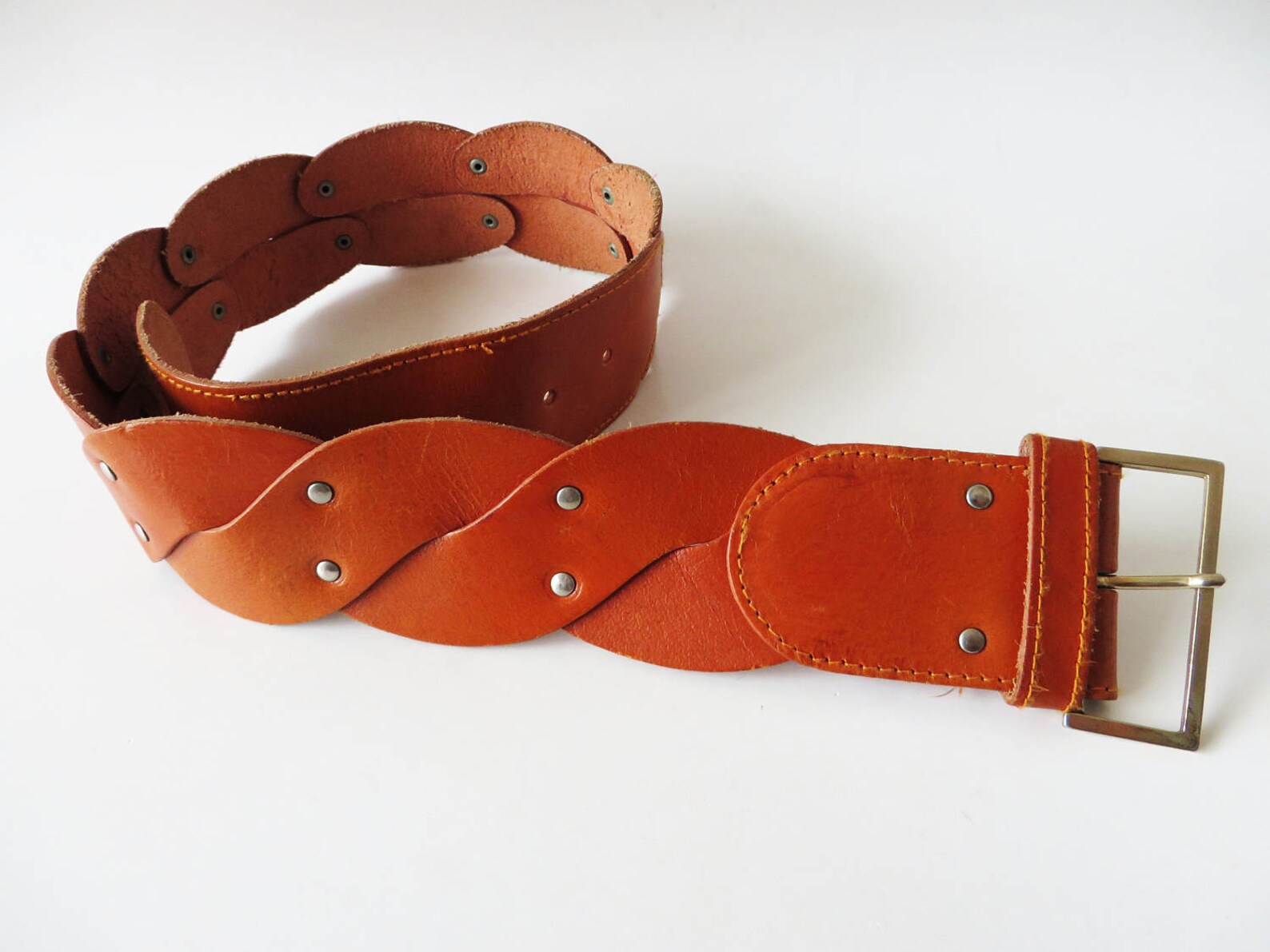Thick Leather Belt Caramel Brown Leather Belt Genuine Leather Etsy