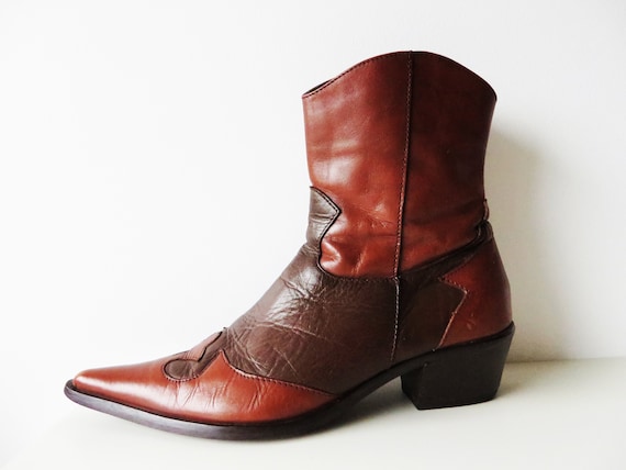 mens western ankle boots