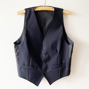 Chaleco de rayas vintage: chaleco de caballero steampunk, talla mediana