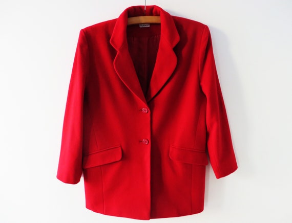 red short blazer