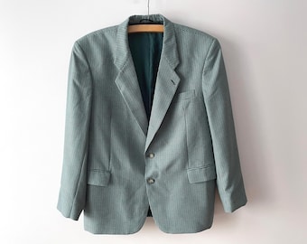 Blazer vintage de pata de gallo / Abrigo deportivo clásico de mezcla de lana para hombre / Chaqueta a medida / Grande