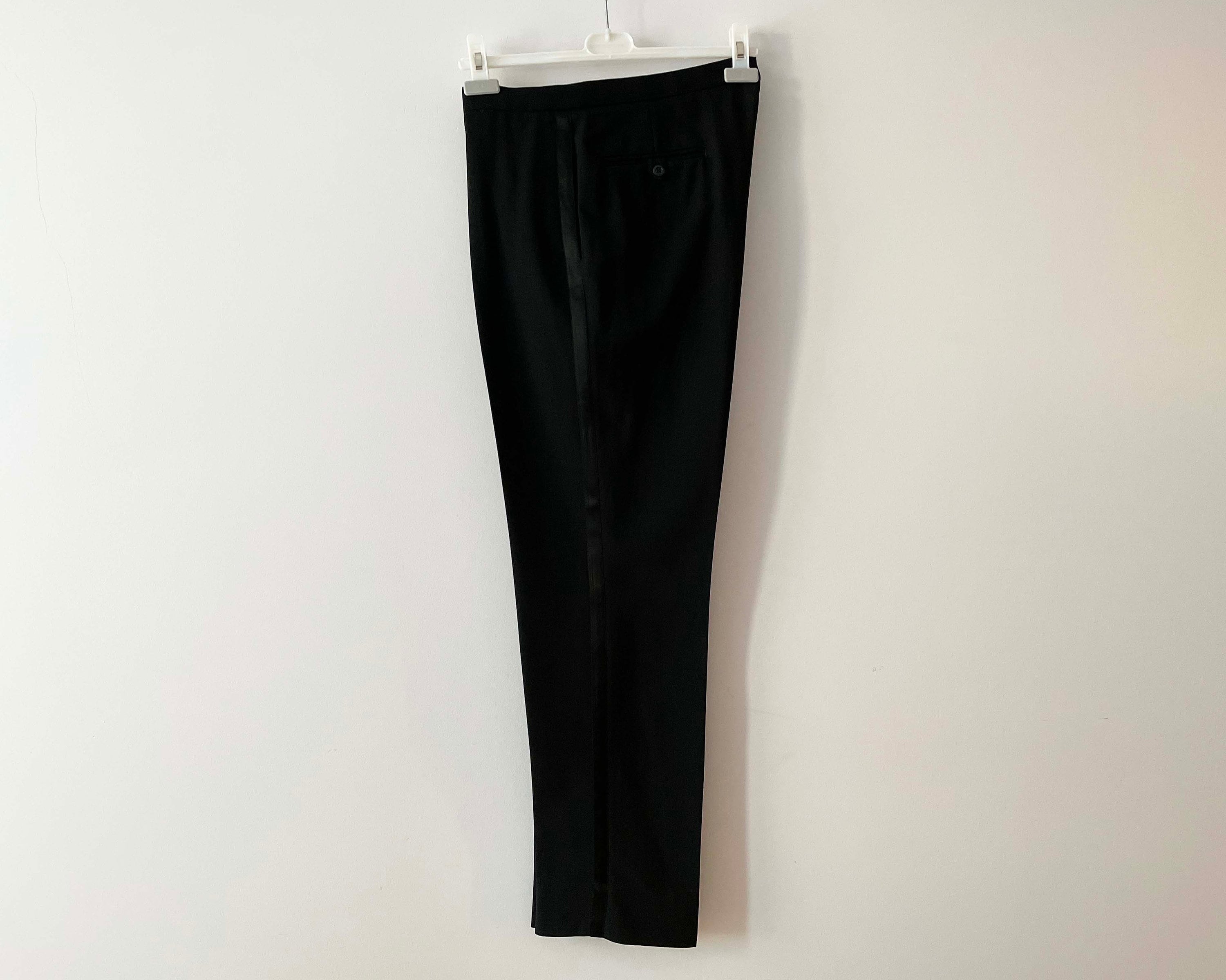 Marching Band Pants Black Wool Men Trousers With Side Etsy