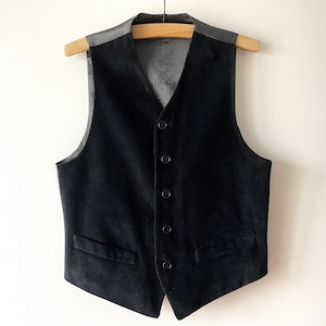 Vintage Black Steampunk Waistcoat: Men&#39;s Formal Vest, Size Medium