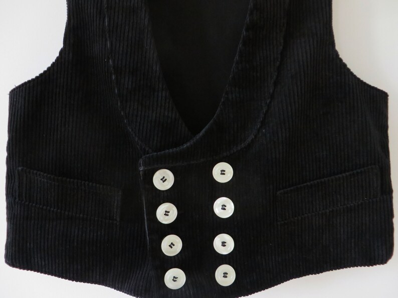 Black Men Vest Double Breasted Fitted Men Waistcoat Formal Classic Formal Gentlemen/'s Vest Steampunk Edwardian Victorian Gift for Him Large