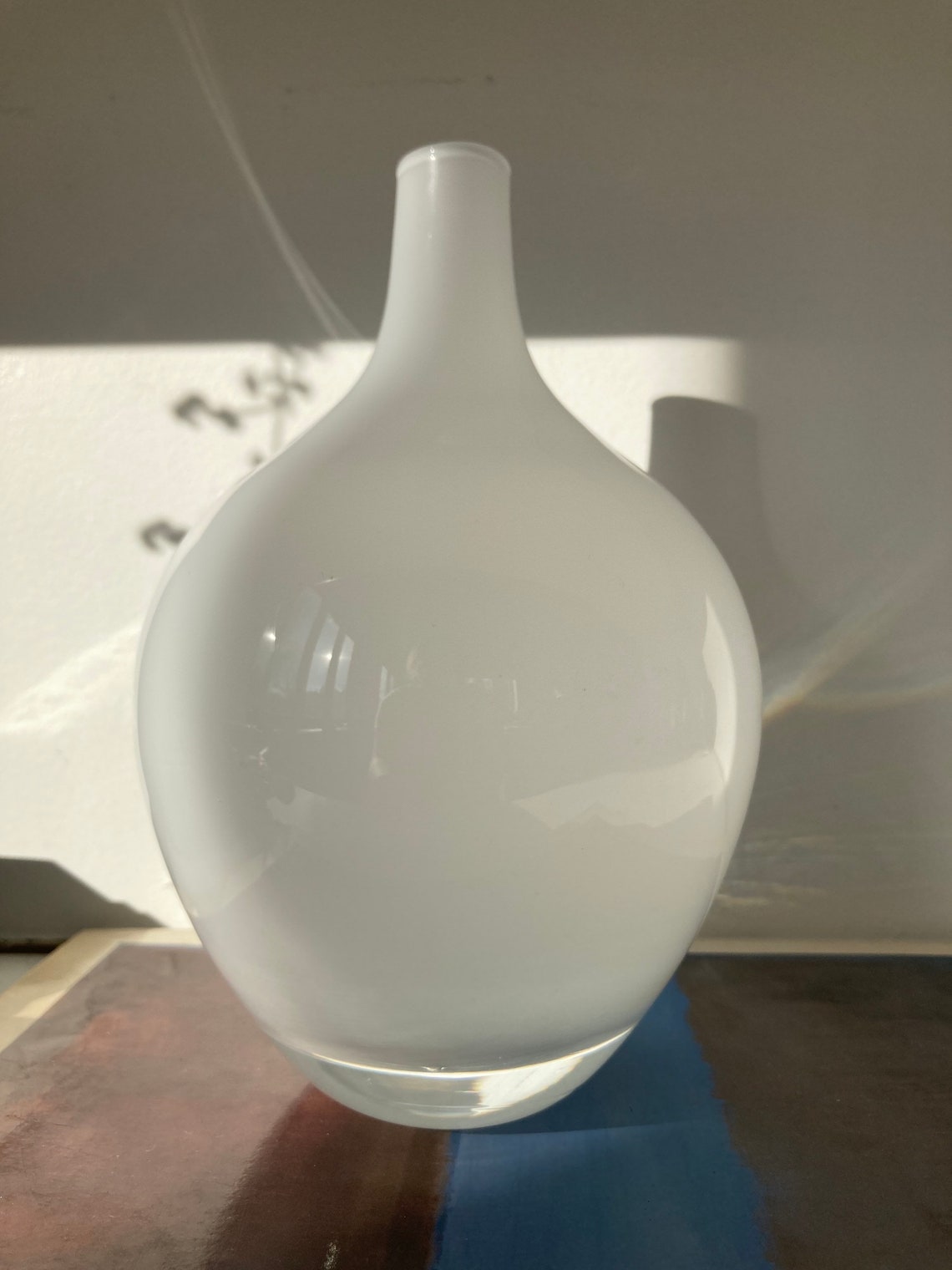 Vintage IKEA White Salong Modern Minimalist Bud Flower Vase Etsy