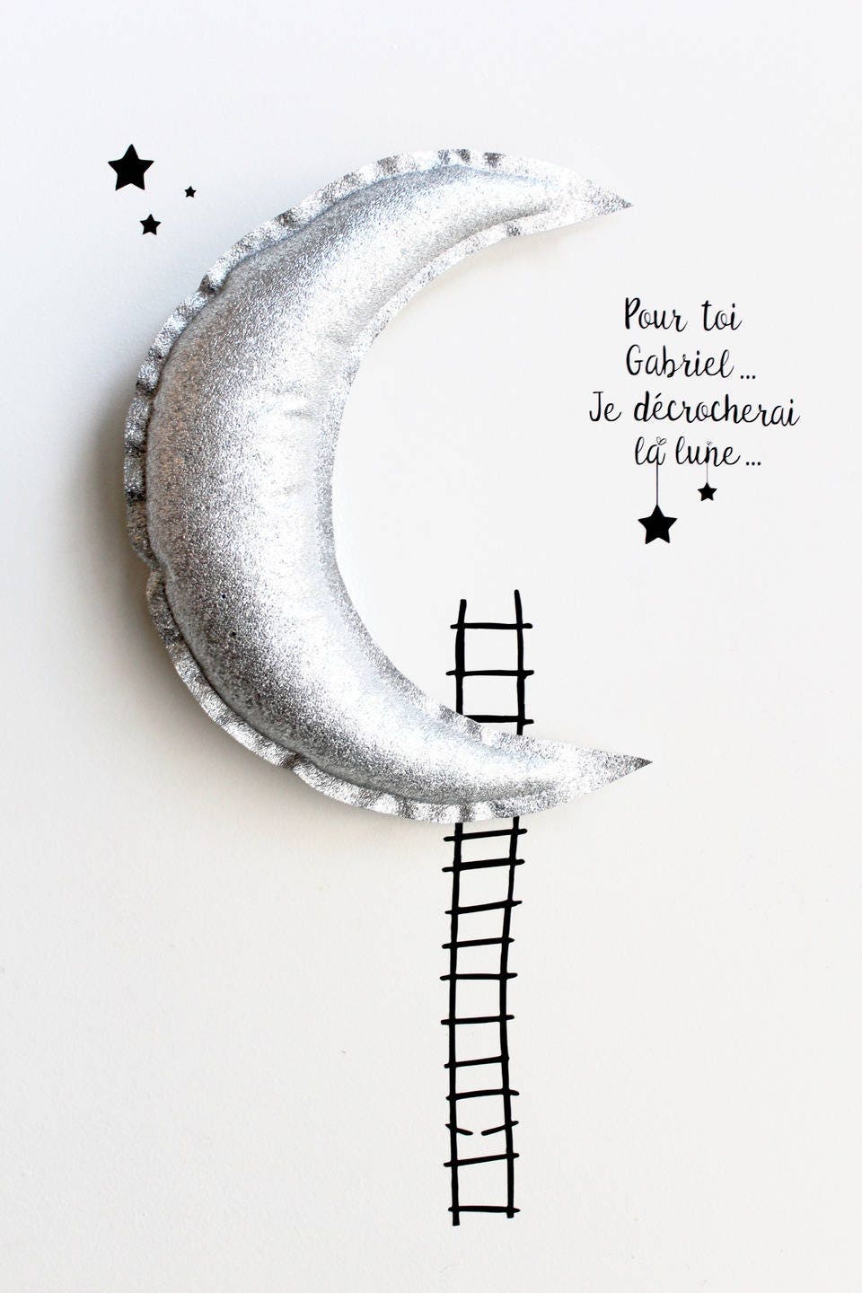 Décor Lune et Son Kit Stickers Personnalisable.