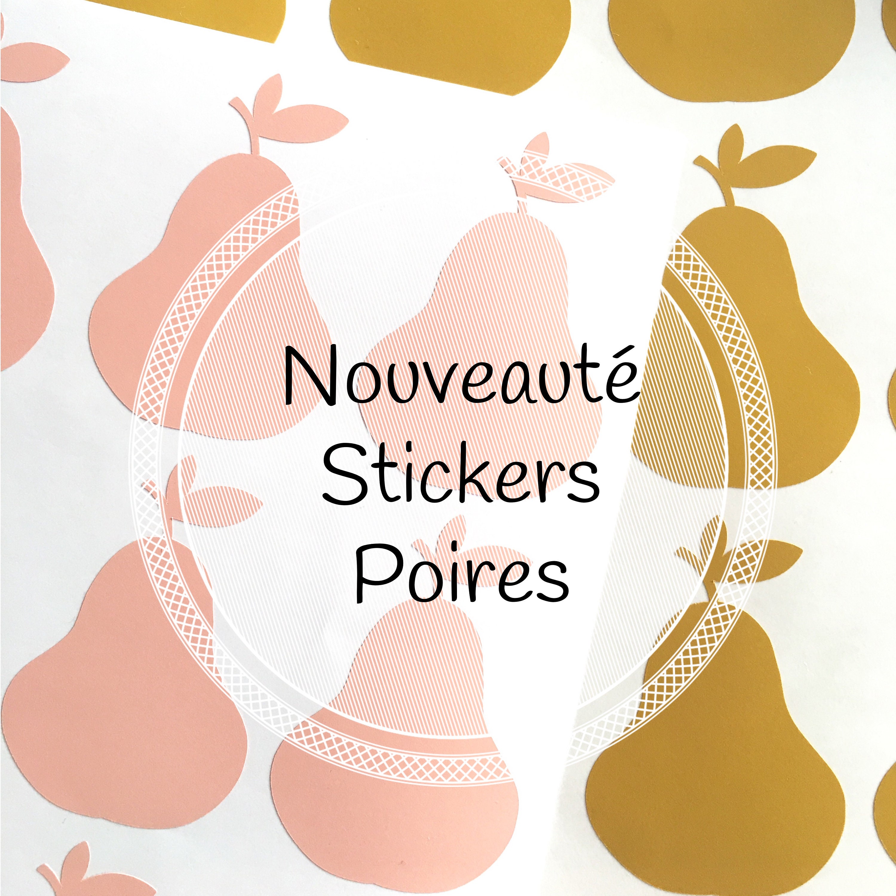 Minis Stickers Poires. Collection Magic Woods