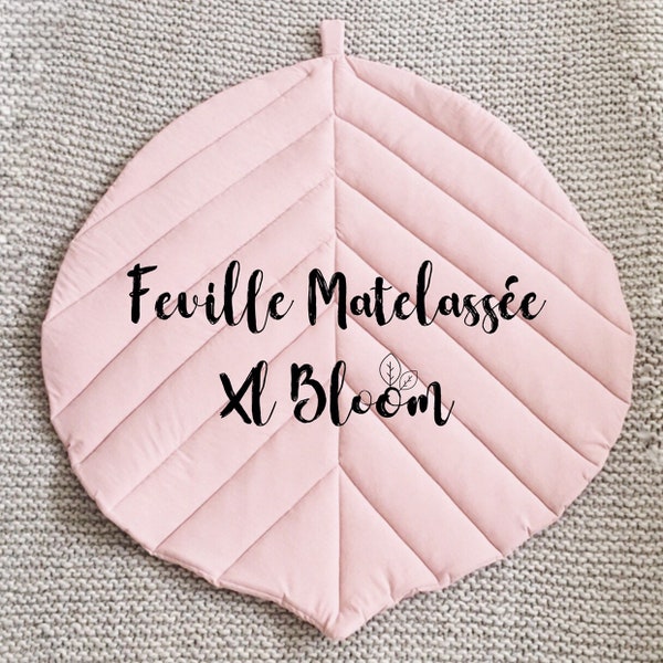 Feuille matelassée en coton lavé, collection bloom.