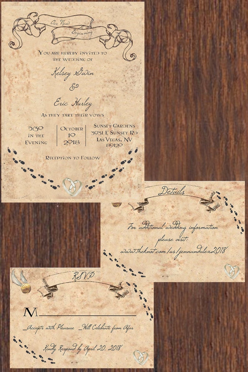 image regarding Printable Marauders Map named Marauders Map Influenced Wedding day Invitation Suite *PRINTABLE