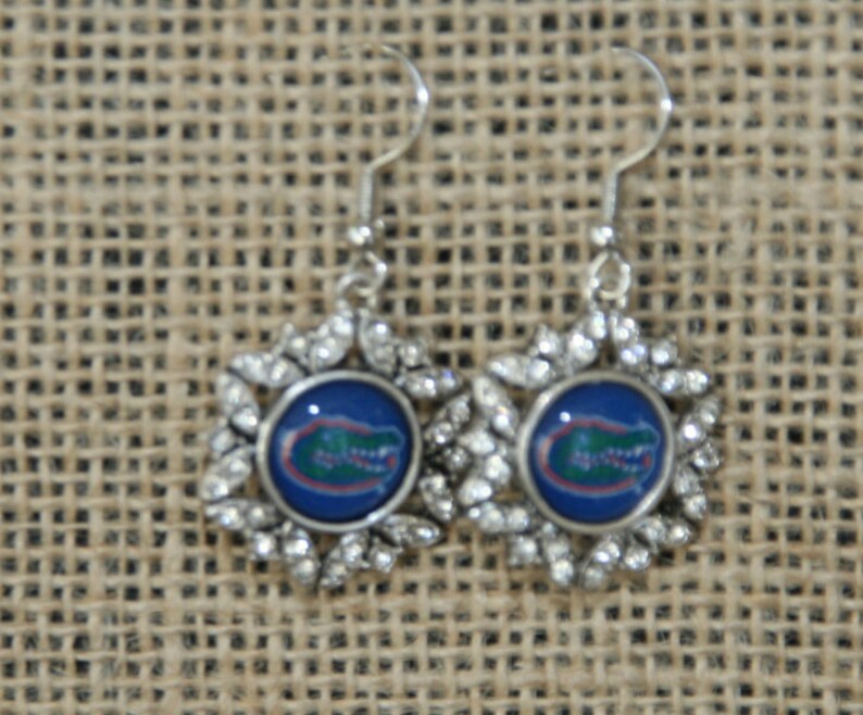 Stone Armory University Of Florida Earrings - Florida Orange Gator Stud Earrings - Hypoallergenic Earrings For Sensitive Ears - Florida Gator