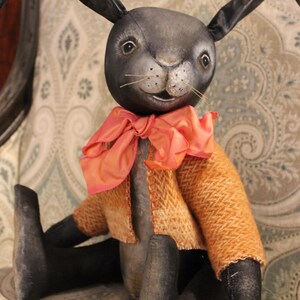 Artist Rabbit Doll, Handmade Bunny Rabbit, OOAK Rabbit Doll, Painted ...