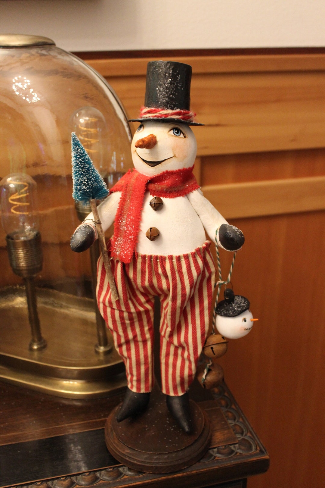 Primitive Snowman Doll Handmade Snowman OOAK Snowman - Etsy