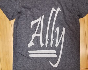 Equality Ally Tee - Color: Heather Grey