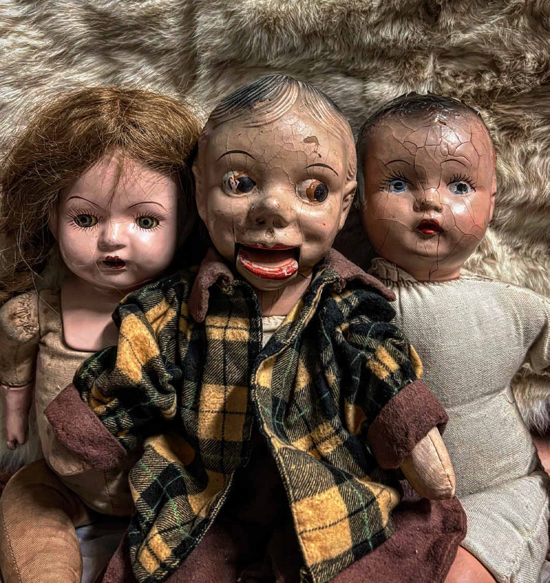 Antique Ventriloquist Dummy Doll Large Goosebumps Slappy Ventriloquist