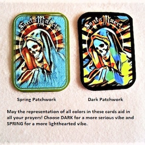 OOPS! Santa Muerte  Petition Cards w/Flaws - When I Screw Up, You Save! :)