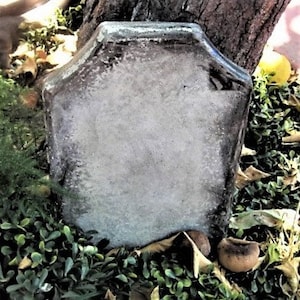 Blank Antiqued Tombstone - Yard or Garden Accent, Memorial, or Sign (Shipping Included)