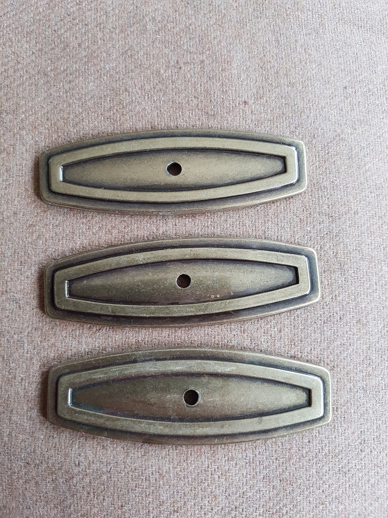 Vintage drawer pull face plates Etsy