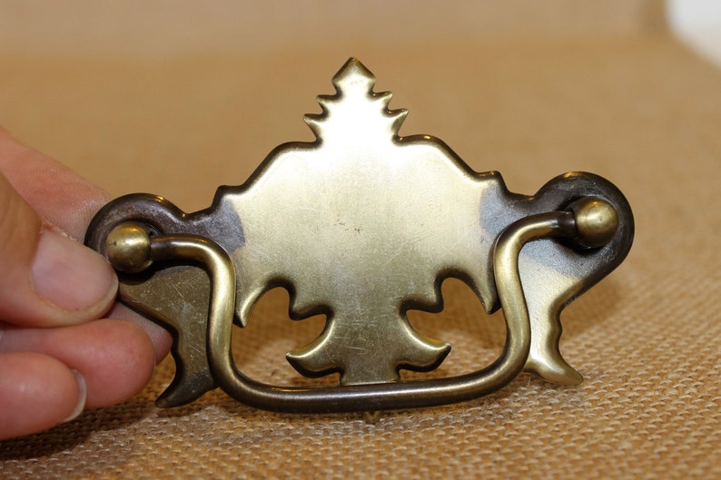 Vintage Brass Drawer Pulls Etsy Canada