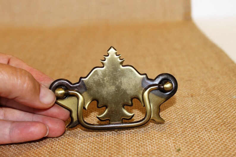 Vintage Brass Drawer Pulls Etsy Canada