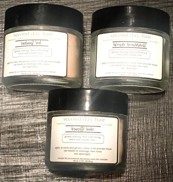 Second Day Hair All Natural Dry Shampoo Etsy
