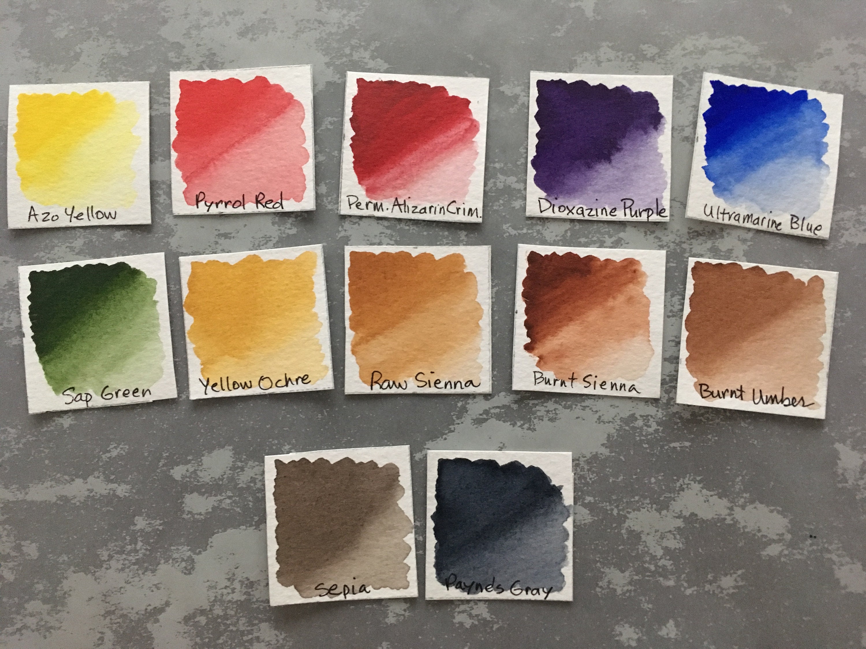 M. Graham Watercolor Quarter Pan Sample Introductory Set 12 Etsy