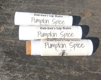 Pumpkin Spice Beeswax Lipbalm /  Beeswax Lip Balm/ Pumpkin Spice Lip Balm/ Beeswax Chapstick