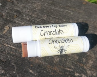 Chocolate Beeswax Lip Balm /  Beeswax Lip Balm / Chocolate Lip Balm/ Beeswax Chapstick