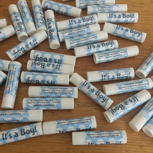 It's a Boy Baby Shower Lip Balm Etsy