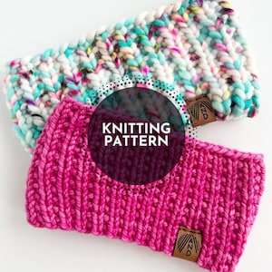 The Basic Knit Headband - Knitting Pattern - All Sizes - Adult - Teen - Child - Super Chunky - Bulky - New