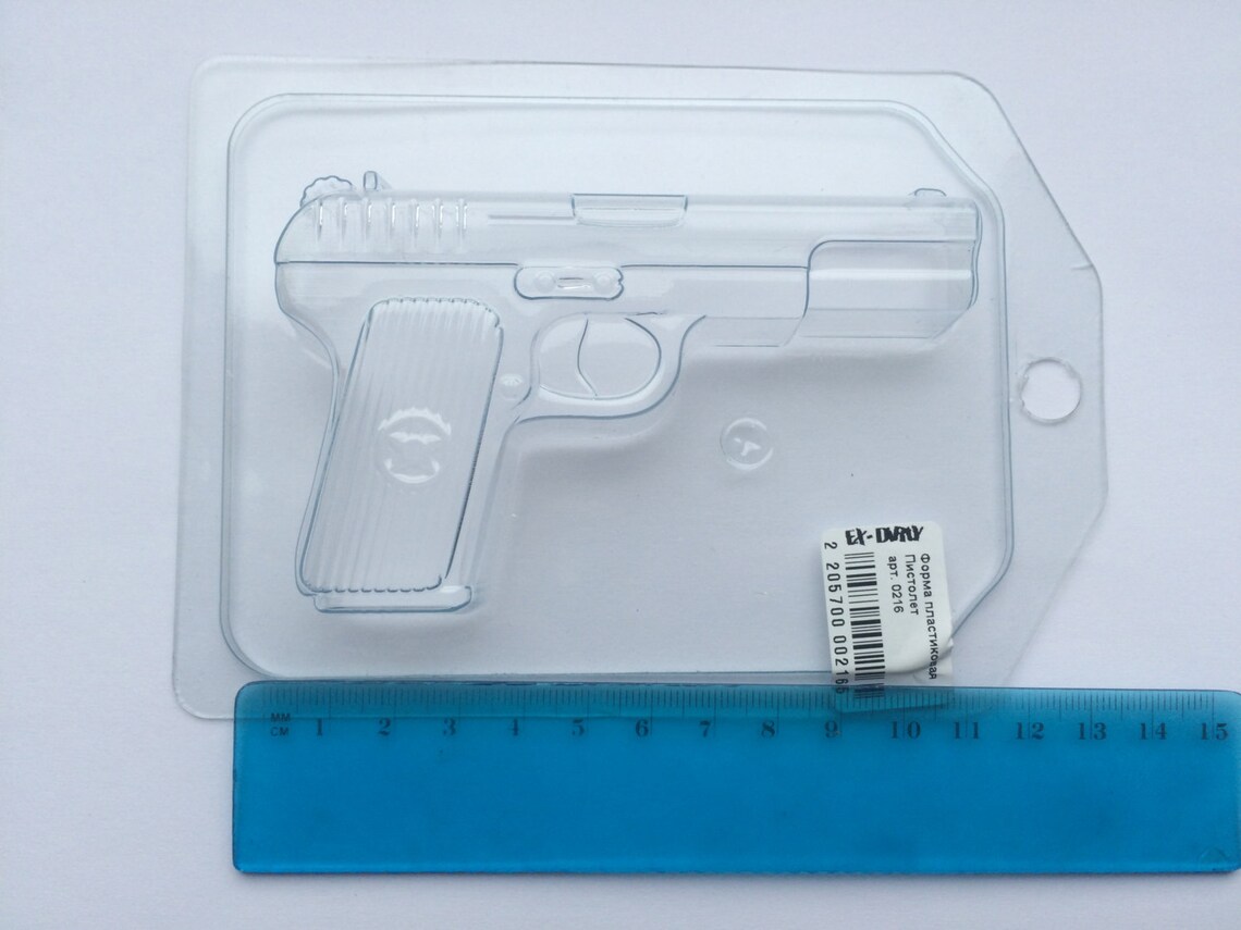 Gun plastic mold handgun mold chocolate plastic mold gun Etsy