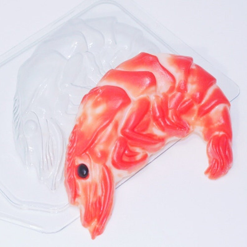 Shrimp plastic mold seafood big mould for soap making fish Etsy