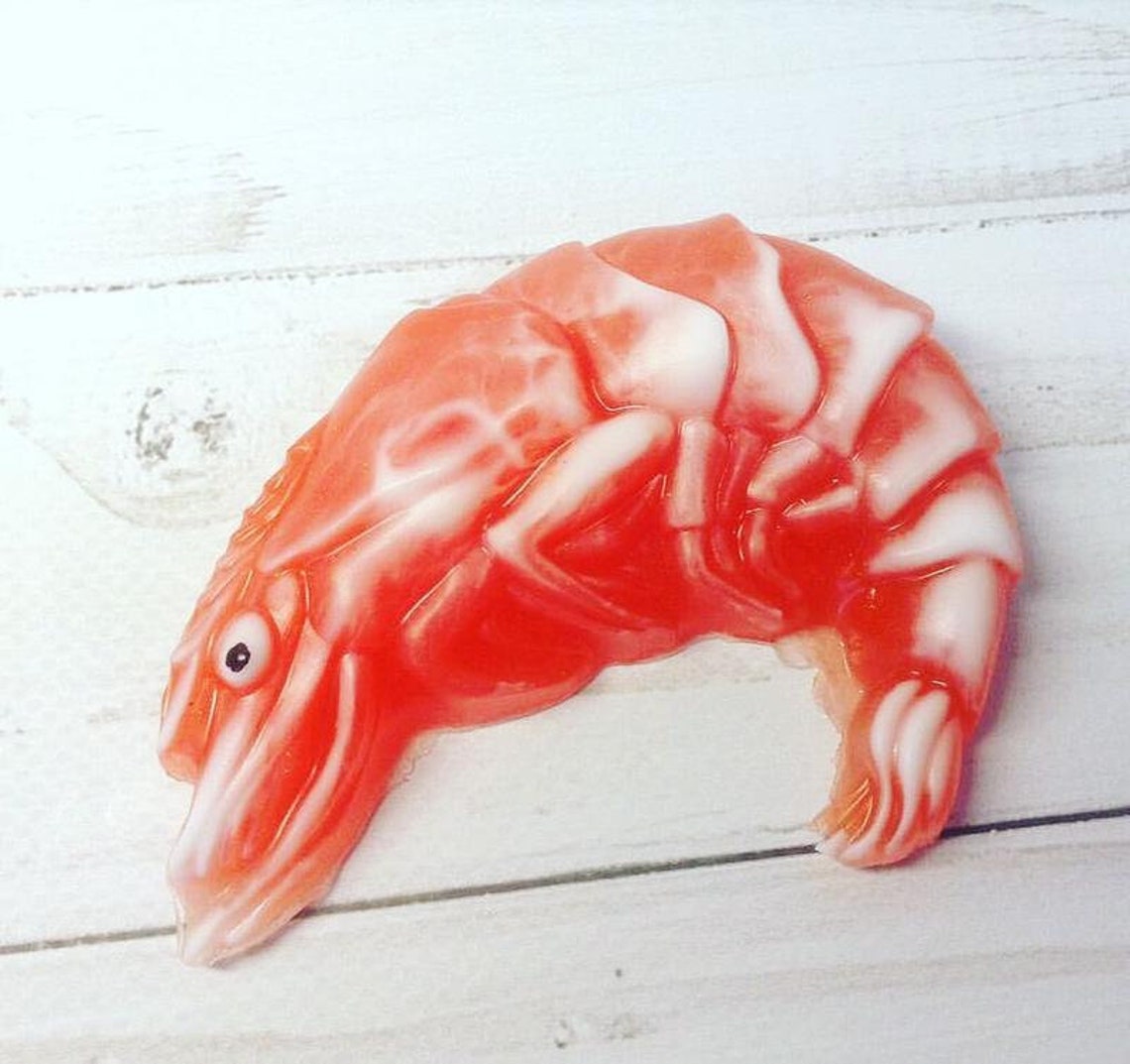 Shrimp plastic mold seafood big mould for soap making fish Etsy