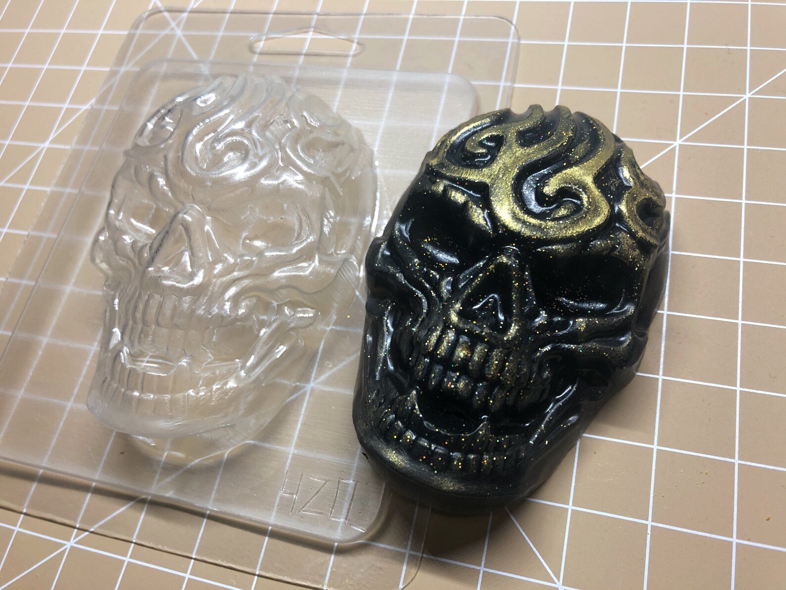 Skull Mold Resin Mold Halloween Mold Polymer Clay Mold Etsy