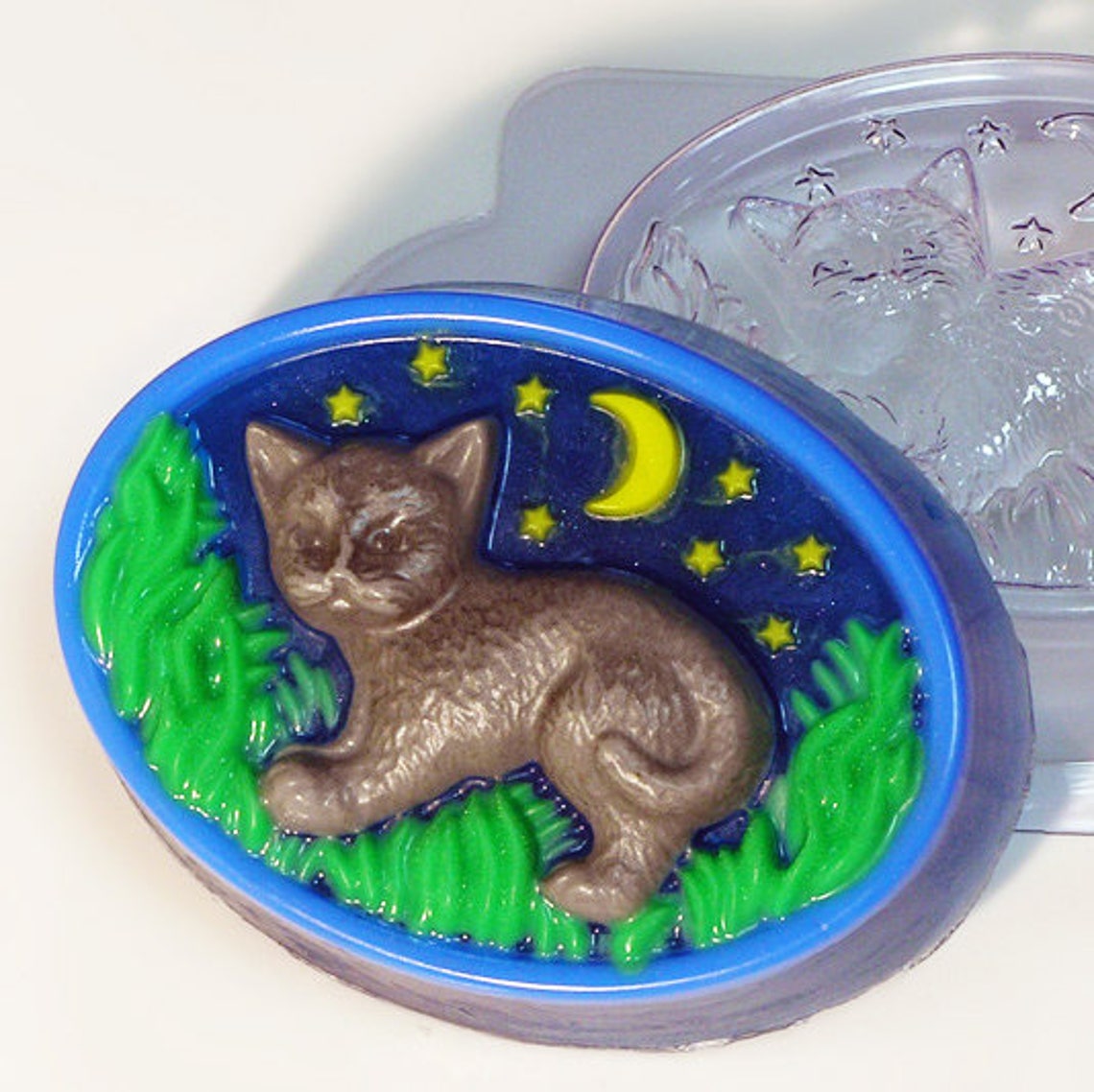 Cat Mold Halloween Cat Soap Mold Halloween Mold Kitten Etsy